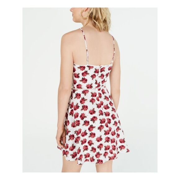 B DARLIN Womens Sleeveless Halter Mini Sheath Dress - Picture 2 of 4